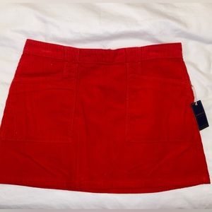 Red Corduroy Forever 21 mini skirt- size 30